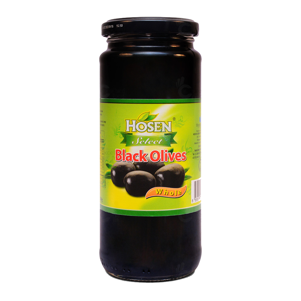 Hosen Black Olive Whole 350g