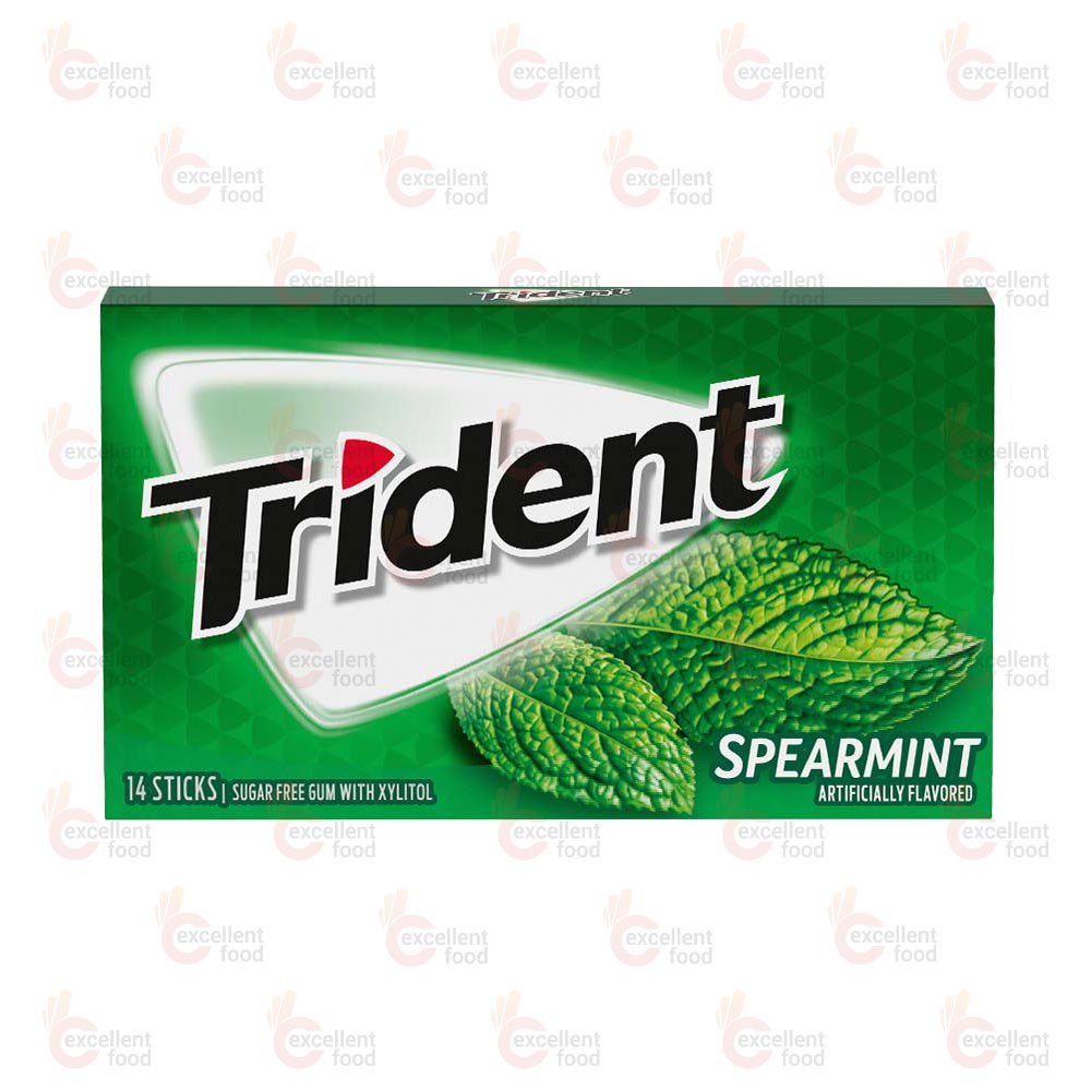 Trident Spearmint Gum 14 Sticks