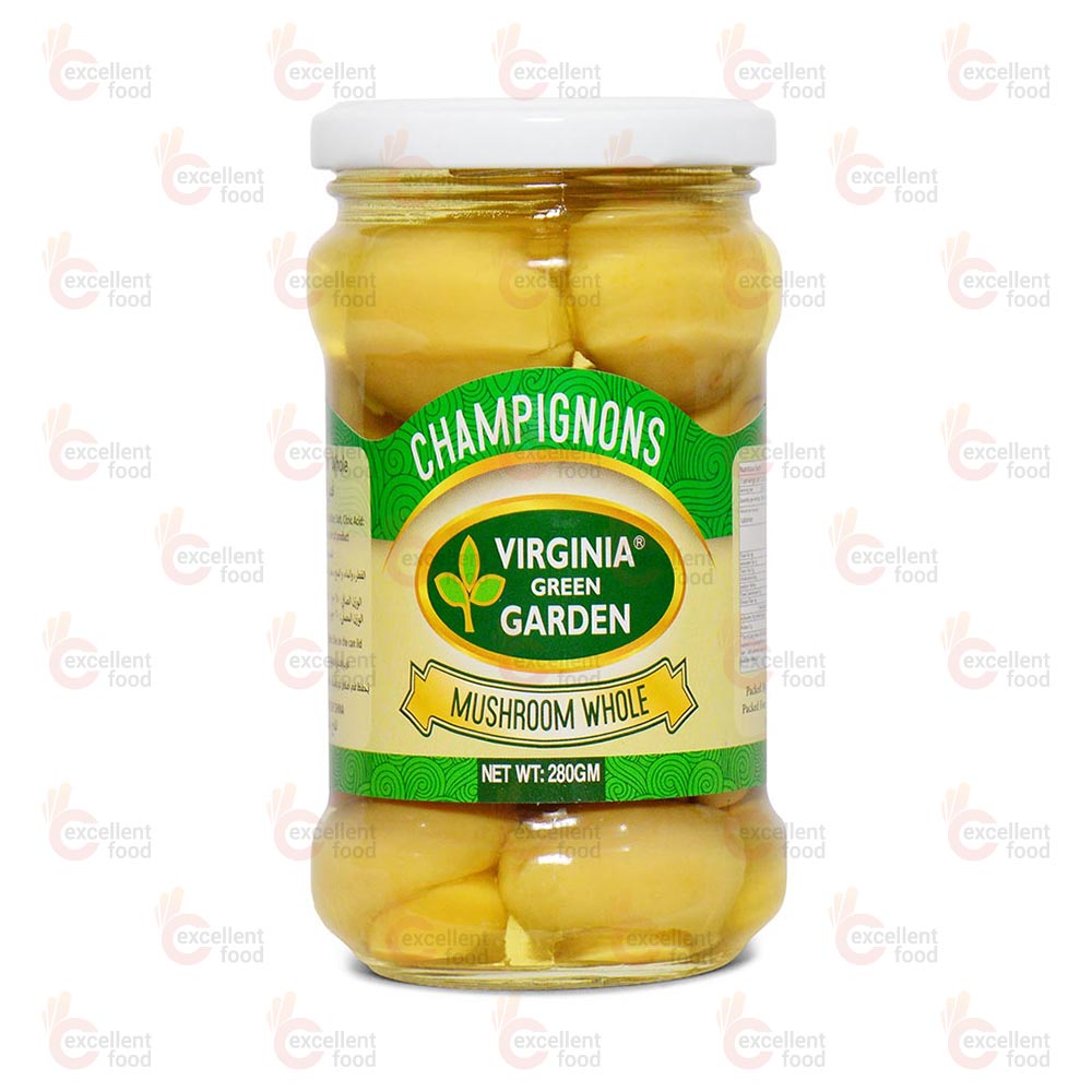 Virginia Green Garden Mushroom Whole (Glass Bottle) 280g