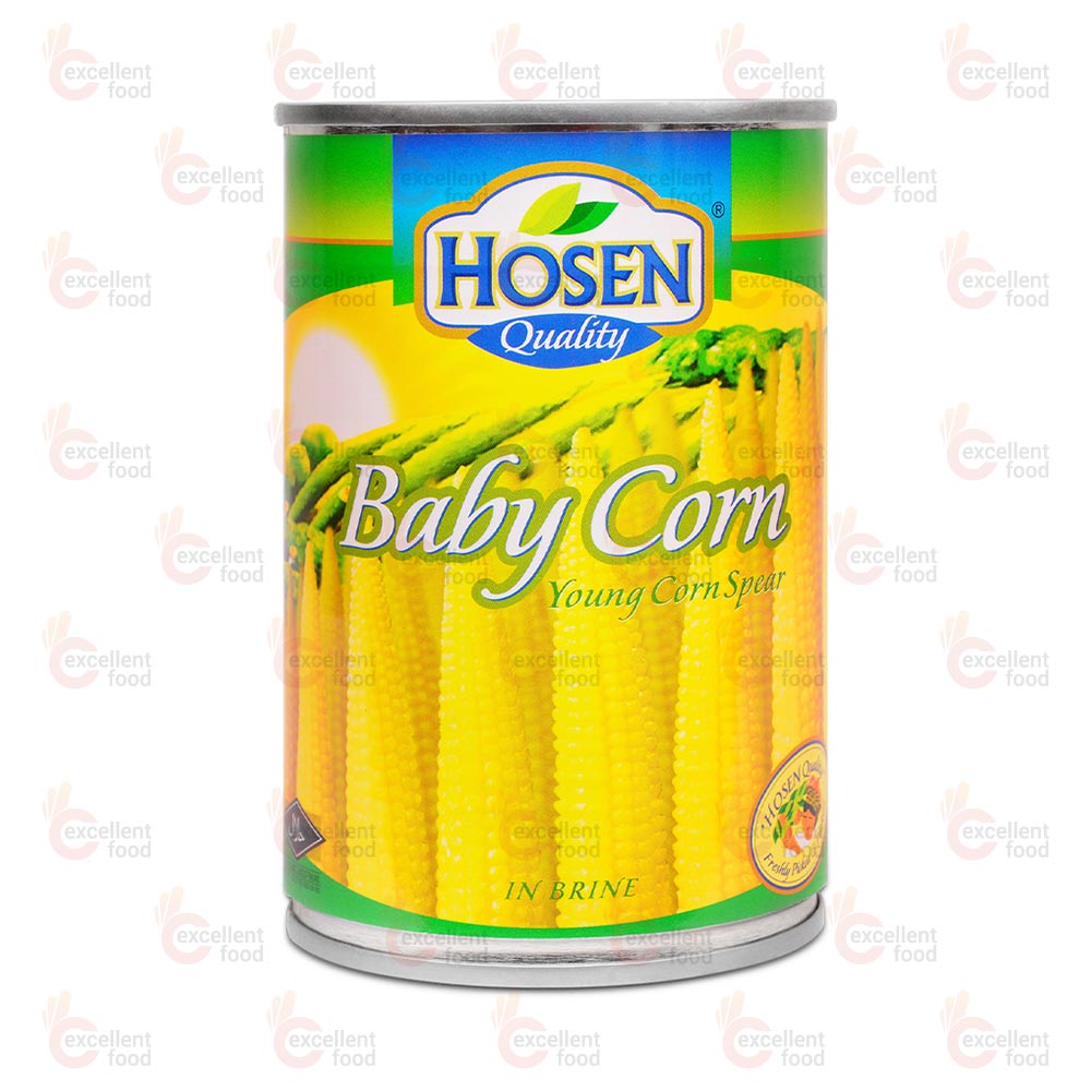 Hosen Baby Corn (Young Corn Spear) 425g