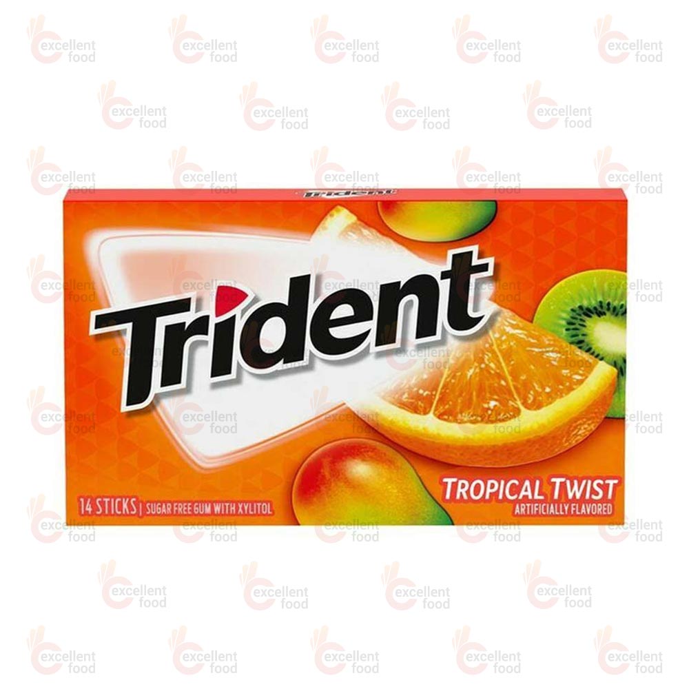 Trident Tropical Twist Gum 14 Sticks