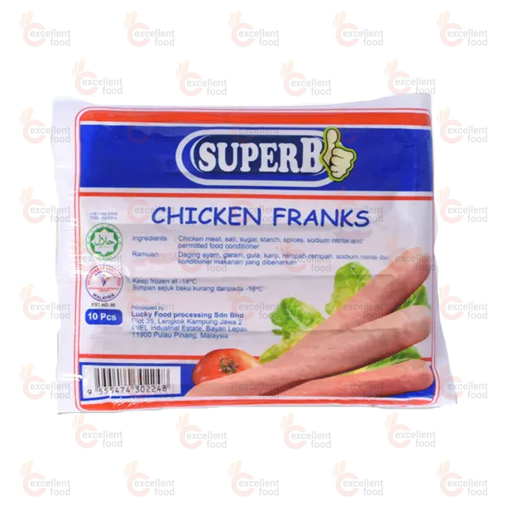 SuperB Chicken franks 300g